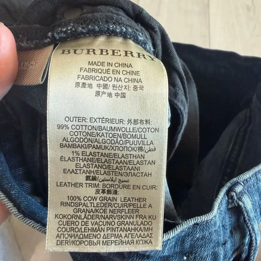 Burberry Brit men’s straight jeans size 33/32
